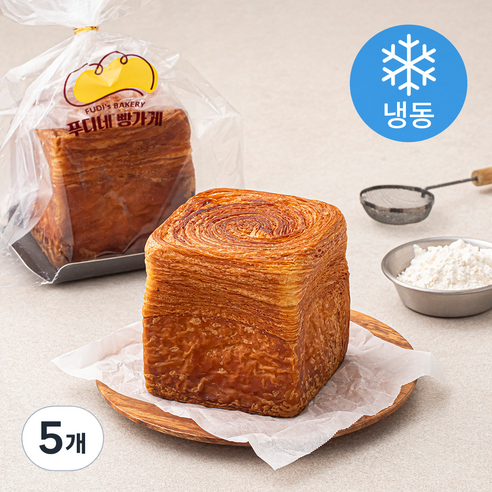 푸디네빵가게 햄치즈 데니쉬 (냉동), 180g, 5개