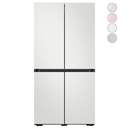[색상선택형] 삼성전자 비스포크 프리스탠딩 냉장고 방문설치, RF85A93J1AP, 코타 화이트