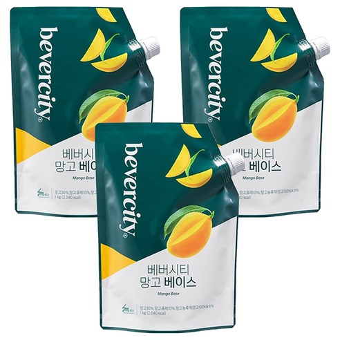 베버시티 망고 베이스, 1kg, 3개