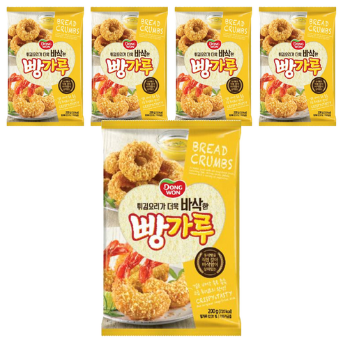 동원 빵가루, 5개, 200g