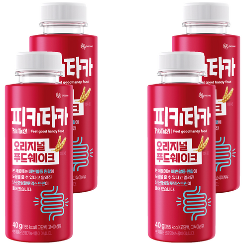 피키타카 대상 오리지널 푸드쉐이크, 40g, 4개