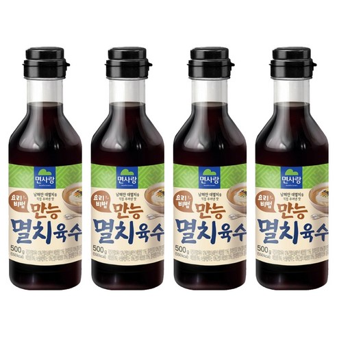 면사랑 요리비법 만능 멸치육수, 500g, 4개