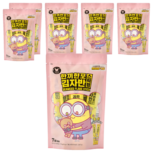 한끼한포 스틱 김자반 7p, 70g, 6개