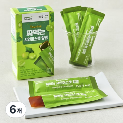 풀무원 짜먹는 샤인머스캣 양갱, 25g, 8개입, 6개