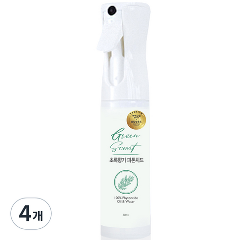 PREMIUM 초록향기 피톤치드, 300ml, 4개
