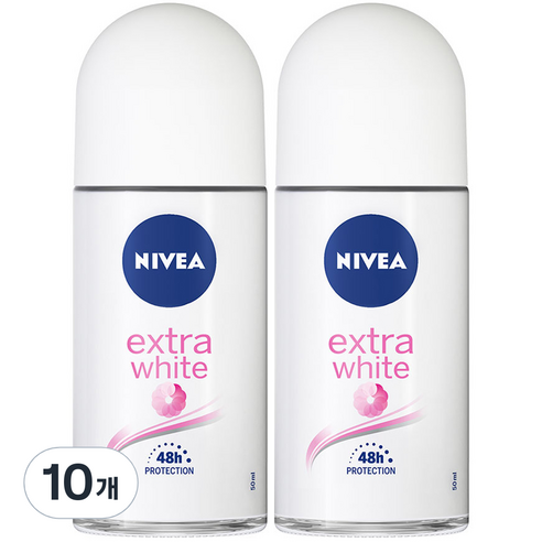 니베아 데오드라트 롤온 엑스트라 브라이트, 50ml, 10개