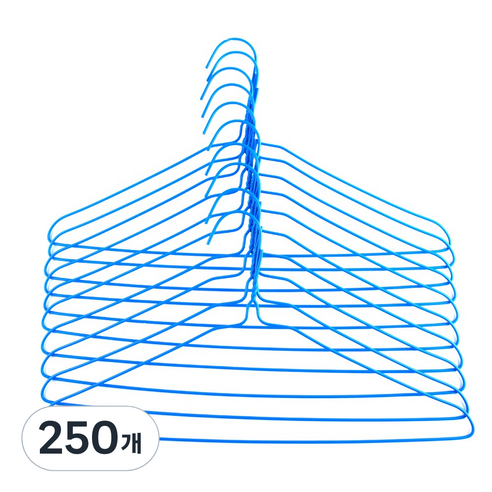 코디스 세탁소 옷걸이, 파랑, 250개