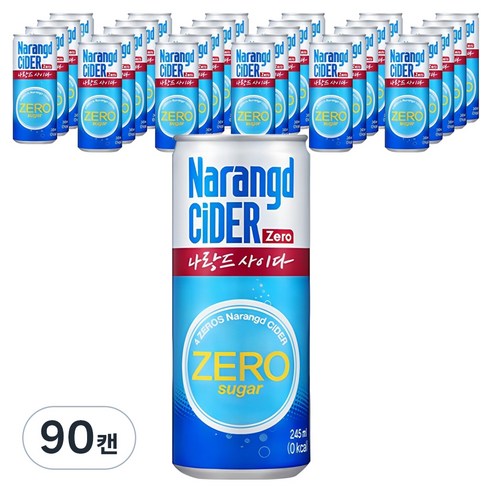 나랑드사이다 제로, 245ml, 90개
