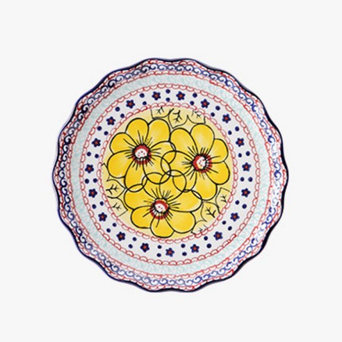 우아한 디자인과 합리적인 가격의 메종오브제 프라카 프릴 원형접시 2종 세트