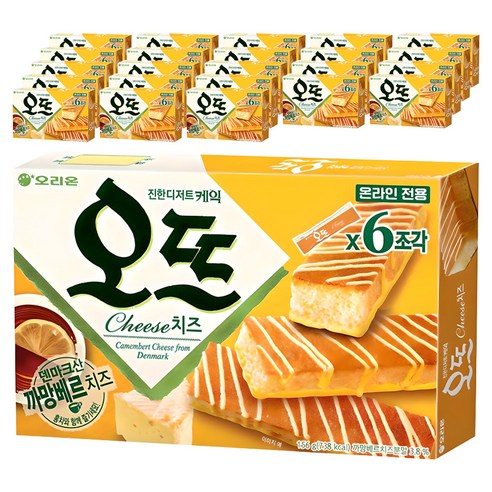 오리온 진한 디저트 케익 오뜨 치즈, 156g, 24개