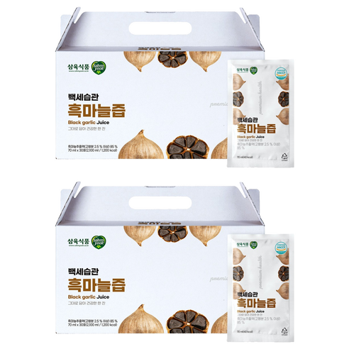 삼육 백세습관 흑마늘즙, 2박스, 2.1L