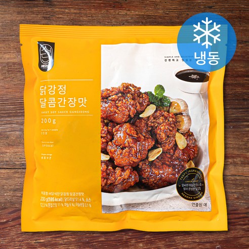 허닭 식단 닭강정 달콤간장맛 (냉동), 200g, 1개