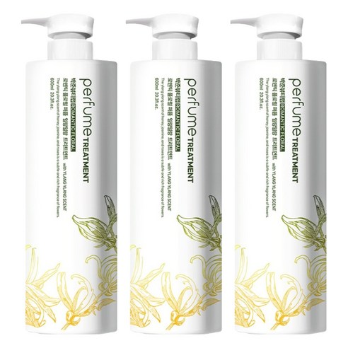 박준뷰티랩 로맨틱 플로럴 퍼퓸 일랑일랑 트리트먼트, 3개, 600ml