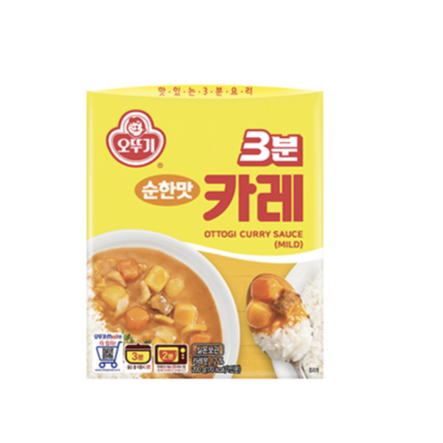 오뚜기 3분 카레 순한맛, 200g, 16개