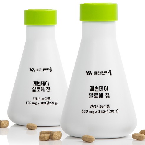 비타민마을 쾌변데이 알로에 정, 180정, 2개
