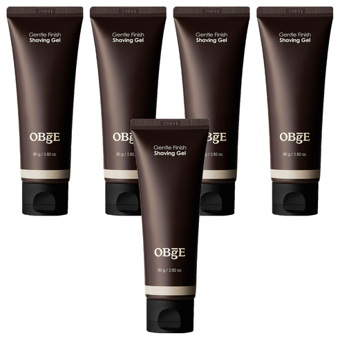 OBge 젠틀 피니쉬 쉐이빙젤, 80g, 5개