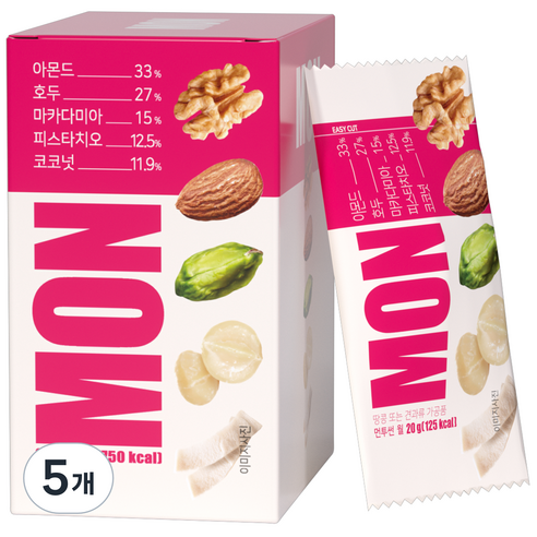 바프 먼투썬 매일견과 월 6p, 120g, 5개