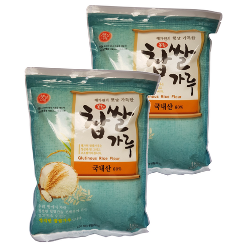 해가원 복합 찹쌀가루 60%, 1kg, 2개