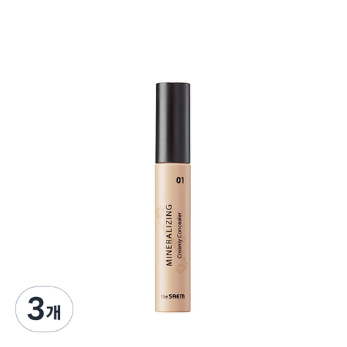 더샘 미네랄라이징 크리미 컨실러 6ml, 01 바닐라, 3개