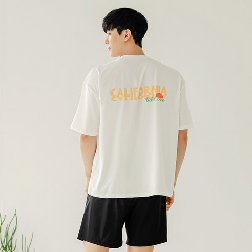 튜브트리 남성용 루즈핏 래쉬가드 상하의 세트 AEIV7206BPA