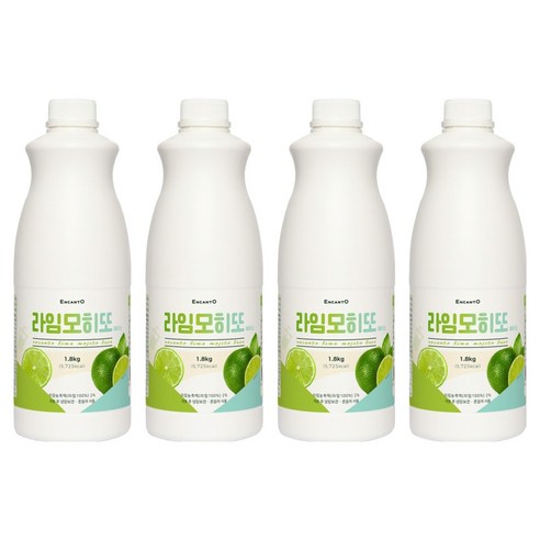 엔칸토 라임모히또 음료베이스, 1.8kg, 4개