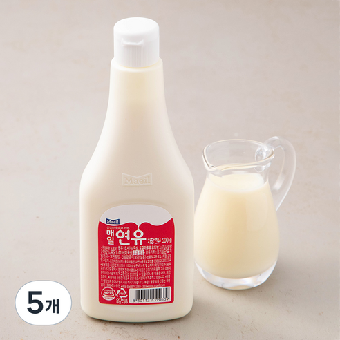 매일유업 연유, 500g, 5개