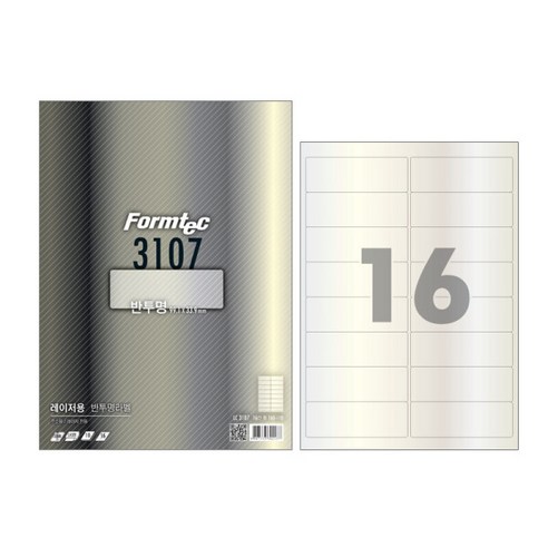 폼텍 라벨 LC-3107 16라벨 10매, 1개