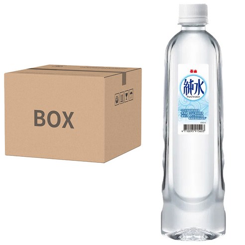 泰山純水600ML x 24瓶, RO逆滲透, 105度高溫煮沸, 專利不脫落瓶