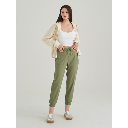 ELLE PARIS의 시원하고 편안한 여성 쿨터치 링클프리 스트레치 조거 팬츠