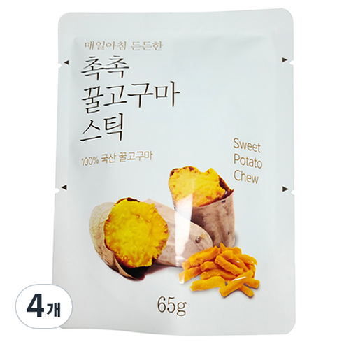 촉촉 꿀고구마 스틱, 65g, 4개