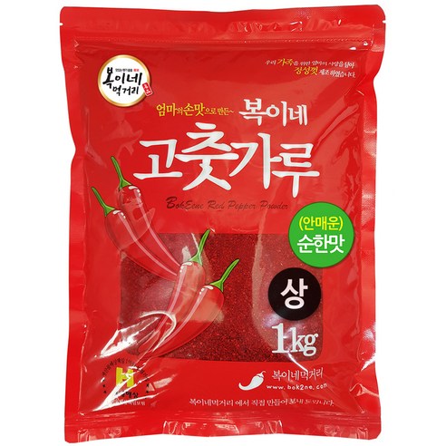 복이네먹거리 중국산 안매운 고춧가루 상 찜용, 500g, 1개