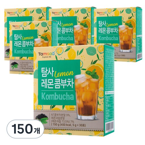 탐사 레몬 콤부차, 5g, 30개입, 5개