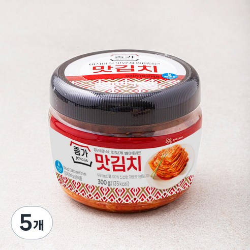 대상 종가 맛김치 PET, 300g, 5개
