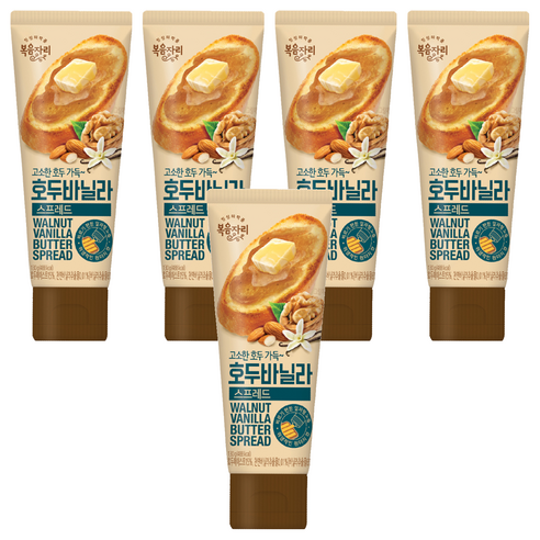 복음자리 호두바닐라 스프레드, 5개, 130g