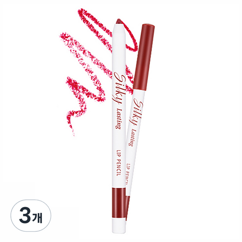 미샤 실키래스팅 립 펜슬 0.25g, 멜팅키스, 3개