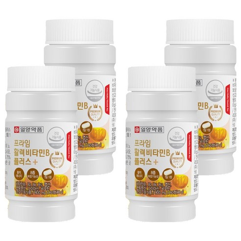 일양약품 프라임 활력 비타민B 플러스 48g, 60정, 4개
