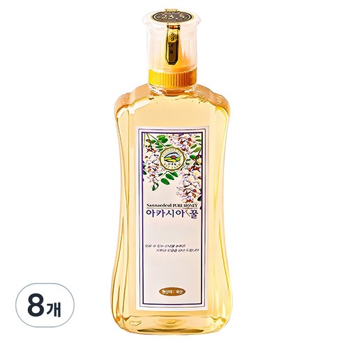 산내들농원 프리미엄 아카시아꿀, 8개, 500g