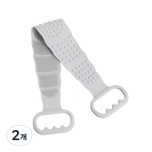 양면 샤워타월, 그레이, 1개입, 2개