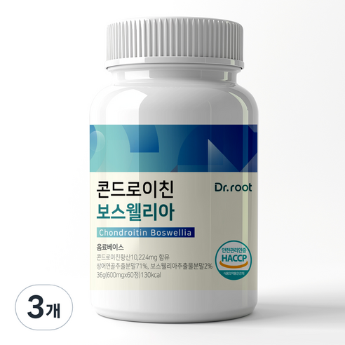 닥터루트 콘드로이친 보스웰리아 상어연골 36g, 60정, 3개