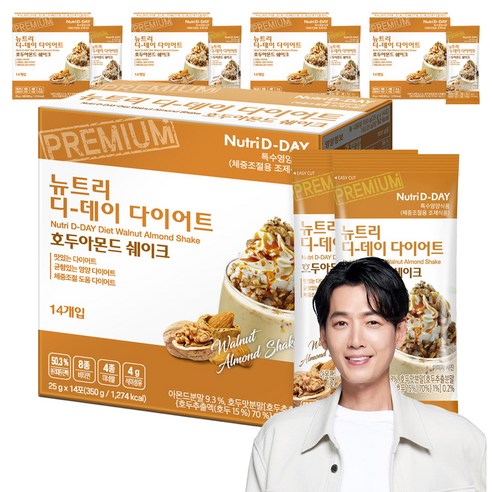 뉴트리디데이 다이어트 쉐이크 호두아몬드 14p, 25g, 5개