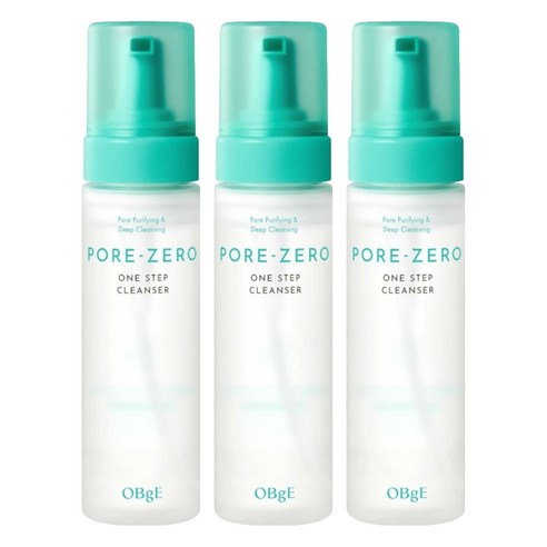OBge 포어 제로 원스텝 클렌저, 3개, 200ml