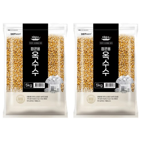 더담은 팝콘용 옥수수, 5kg, 2개