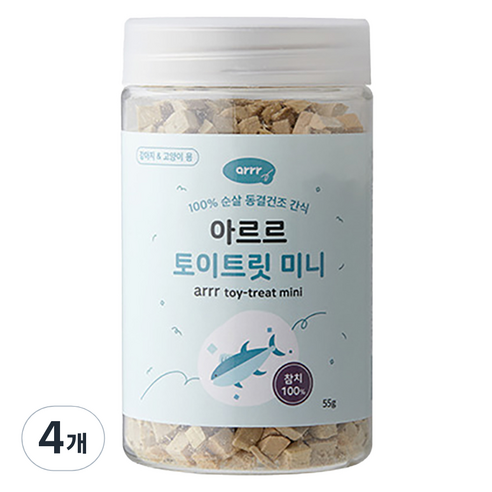동원아르르 강아지 토이트릿 미니 동결건조 간식, 참치, 55g, 4개