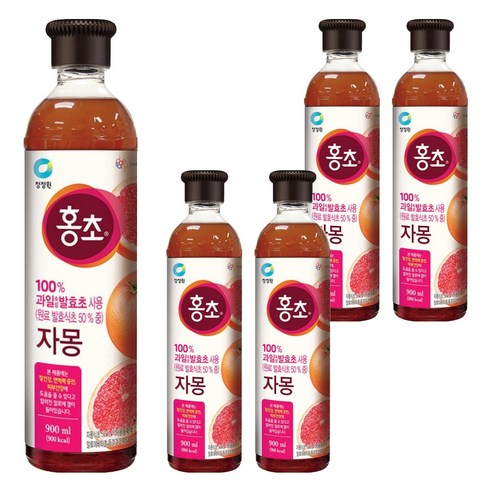 홍초 자몽 음용식초, 900ml, 5개
