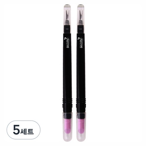벨로티 고급형 세라믹푸셔 큐티클제거기 2p, 블랙, 5세트