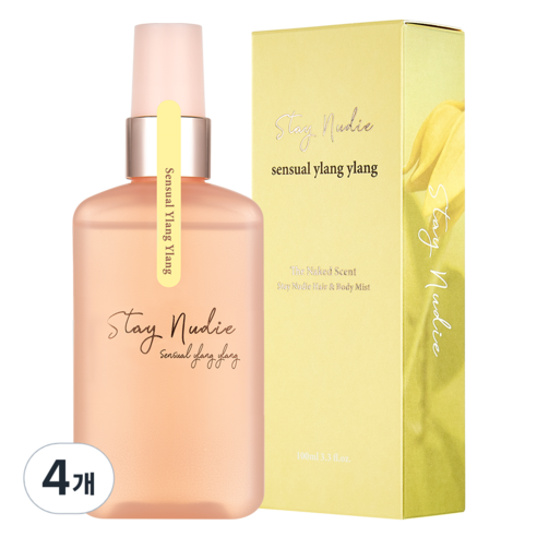 바디홀릭 스테이누디 헤어 앤 바디미스트 센슈얼 일랑일랑, 4개, 100ml