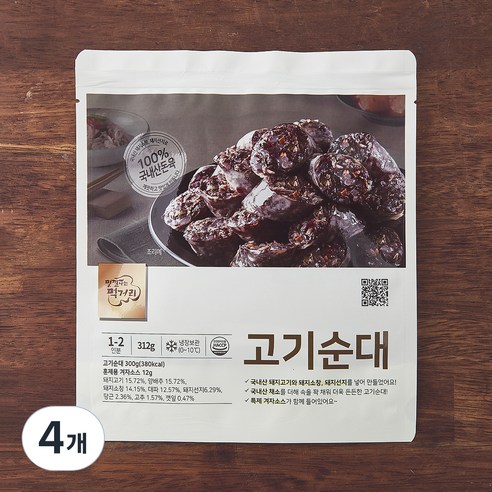 려강 고기순대 300g + 훈제용 겨자소스 12g, 4개