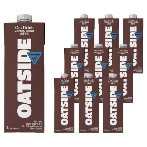 오트사이드 귀리음료 초콜릿맛, 1L, 10개