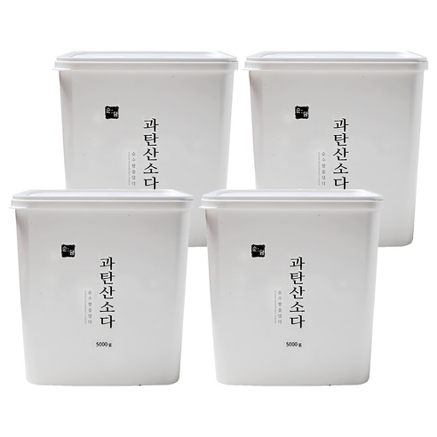 순담 과탄산소다 세정제, 5kg, 4개