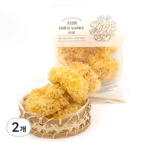 소담히 건조 백목이버섯, 100g, 2개